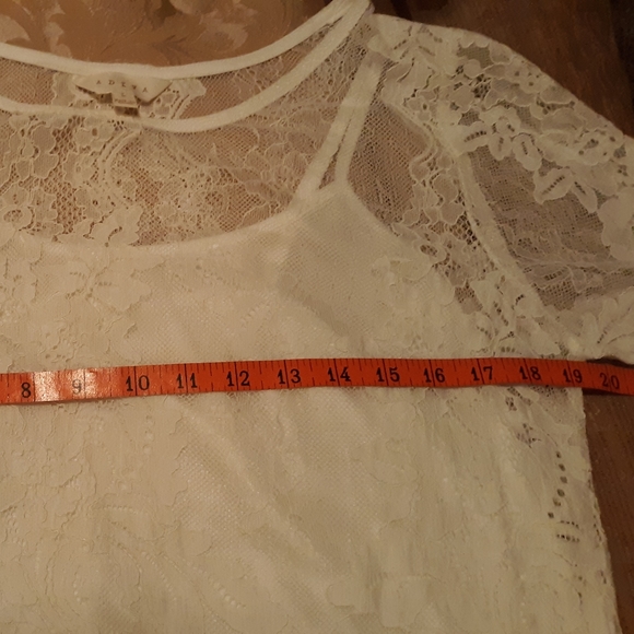ADIVA White lace top size L NWOT - Picture 10 of 10